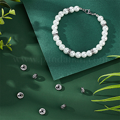 12 шт. ретро-ионное покрытие (IP) 304 нержавеющая сталь разделительные бусины&nbsp;STAS-UN0054-78