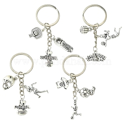 Anhänger aus Legierung mit Sportmotiv&nbsp;KEYC-YW00040-01