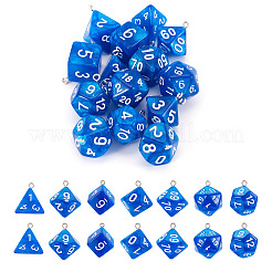 2 набор подвесок из полимерных многогранных игральных костей&nbsp;RESI-TA0003-18C