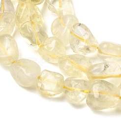 Нити из натуральных бусин лимонного кварца (обработанных нагреванием)&nbsp;G-P497-01E-52