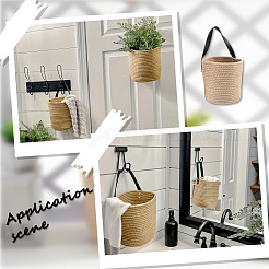 Плетеные хлопковые корзины для хранения&nbsp;AJEW-WH20054-010B