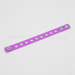 Pulseras de cordón de silicona para niños&nbsp;BJEW-WH0011-02J