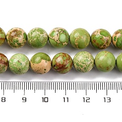 Нити бусин из окрашенного натурального регалита/императорской яшмы/морского осадка яшмы&nbsp;G-B124-C03-08