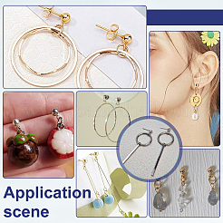 Фурнитура для сережек-гвоздиков из нержавеющей стали 304&nbsp;STAS-PH0007-04