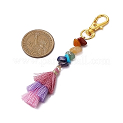 Décorations de pendentif pompon en polycoton&nbsp;HJEW-JM02188