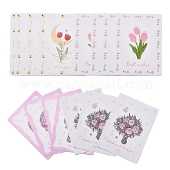 40 лист 4 стиля бумажные приглашения поздравительная открытка AJEW-FS0001-26