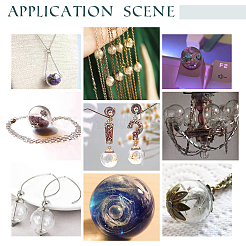 48 шт. 8-х видов бусины-шарики из дутого стекла ручной работы с двумя отверстиями FIND-PH0004-61