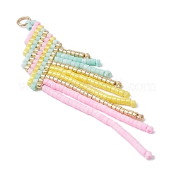 2 шт. подвески-кисточки из стеклянного бисера&nbsp;PALLOY-MZ00659