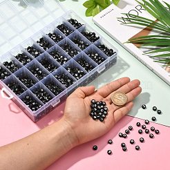 288 г 26 стильные черные акриловые бусины SACR-X0015-17