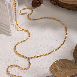 Элегантные Y-образные ожерелья из нержавеющей стали 304 с цепочкой из риса для женщин DQ6451