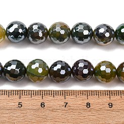 Chapelets de perles en agate naturelle électrolytique&nbsp;G-B191-A07-10mm-19
