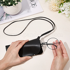 Прямоугольный футляр для очков из искусственной кожи&nbsp;AJEW-WH20130-58B