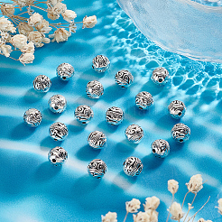 20 шт. бусины из сплава в тибетском стиле TIBE-LP0001-06