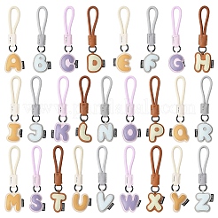 Decoración colgante con letras de cuero sintético&nbsp;HJEW-YWC0002-001A