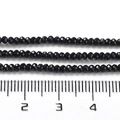 Натуральный черный турмалин бисер нитей G-J400-C12-01