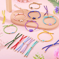 5 Stück 5 Farben Polyesterschnur Armbandherstellung&nbsp;MAK-TA0001-40
