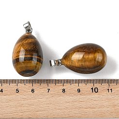 Pendentifs en œil de tigre naturel&nbsp;GG-K002-08A-03