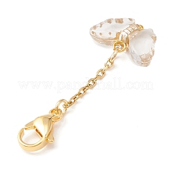 Прозрачный акриловый кулон в форме бабочки HJEW-JM01172