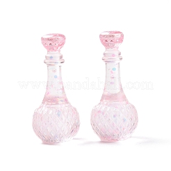 Flacon factice cabochon en résine transparente&nbsp;RESI-E025-02C