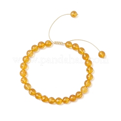Браслеты из натуральных янтарных бусин&nbsp;BJEW-JB13470