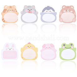 8 шт. 8 стиля милые животные блокнот для заметок клейкие заметки&nbsp;DIY-CP0012-68B