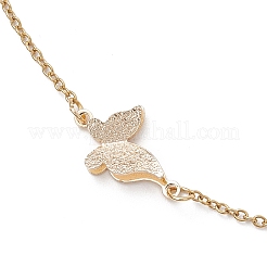 Браслеты на ногу из нержавеющей стали 304 с цепочкой-бабочкой для женщин AJEW-AN00700