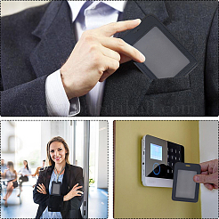 Пластиковый держатель для визитных карточек из ПВХ&nbsp;AJEW-WH20006-351A-01