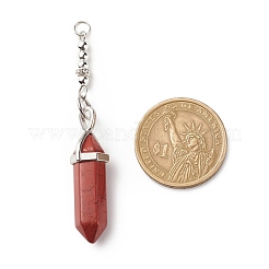 Двойные заостренные подвески из натурального смешанного камня&nbsp;PALLOY-JF01776