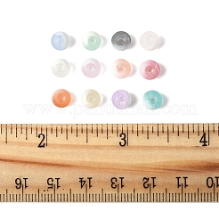 840 шт. 12-х цветные матовые стеклянные бусины с эффектом кракле GLAA-FS0002-17