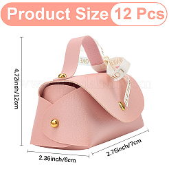 12 шт. сумочка из искусственной кожи в форме свадебного подарка в виде конфет&nbsp;DIY-CL0001-45