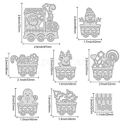 8 pièces pochoirs à découper en acier au carbone&nbsp;DIY-WH0170-675