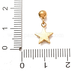 Pendentifs en acier inoxydable 304 micro pavés de zircones cubiques transparentes&nbsp;CU-CBAB6EC-15G-03