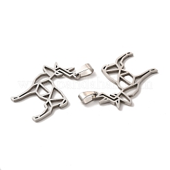 Подвески-оригами из нержавеющей стали 201 STAS-K251-040P