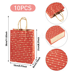 10 Stück Papiertüten zum Valentinstag&nbsp;CARB-TADJ0001-01D