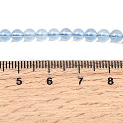 Природные Аквамарин бисер нитей&nbsp;G-G344-A07-4mm