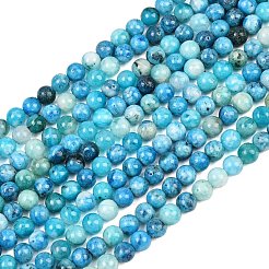 Натуральный драгоценный камень гемиморфит круглые бусины нити&nbsp;G-L145-6mm-01