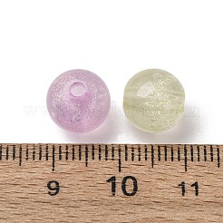 Светящиеся прозрачные акриловые бусины&nbsp;LACR-S001-13-10mm