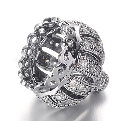 Corona in ottone perle zirconi&nbsp;ZIRC-D094-24P