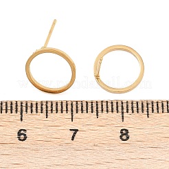 Серьги-гвоздики из нержавеющей стали 316 EJEW-D339-05G