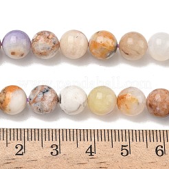 Натуральные фиолетовые опаловые бусины G-L642-B21-8mm