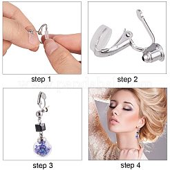 Indolore prevenire clip di lega in lega di u u trasparente in resina allergia&nbsp;FIND-PH0015-27