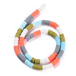Fili di perline di argilla polimerica fatti a mano a 5 colore fissi&nbsp;CLAY-S096-029F