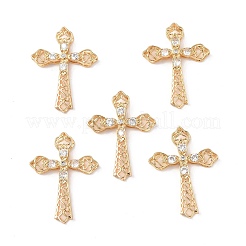 Латунные микропаве прозрачные подвески с фианитом KK-E068-VF240