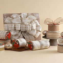 Лента из полиэстера с блестками и пудрой&nbsp;OCOR-LP0002-03