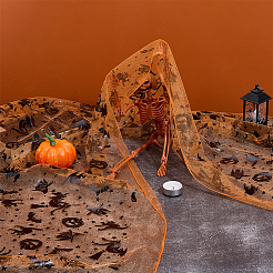 Tela de malla de poliéster de halloween&nbsp;AJEW-WH0314-852A