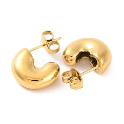 Серьги-гвоздики из нержавеющей стали 304 с ионным покрытием (IP)&nbsp;LS-EJEW-G395-21G