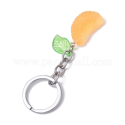 2шт брелок из смолы в виде дольки апельсина KEYC-JKC01064