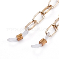 Chaînes de câble en aluminium / chaînes de trombones chaînes de lunettes&nbsp;AJEW-EH00011