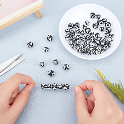 60 шт. тибетские бусины Дзи с двумя глазами G-SC0002-14