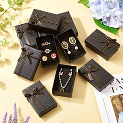 Картонные бумажные коробочки для хранения с бархатной внутри CON-TAC0008-02